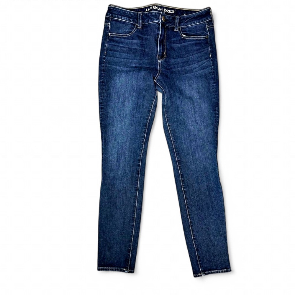 American Eagle Women's Dark Blue Skinny Jeans